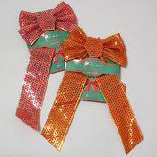 Velvet Bow with Mesh Overlay