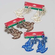 Elegant Bird Ornaments - 2 Pack Wholesale Bulk