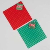 Red or Green Solid Silicone Trivet