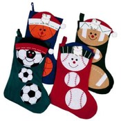 18" Sports Theme Christmas Stocking