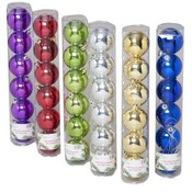 Shiny Ball Christmas Ornament 6 Pack 50 mm
