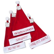 Santa Hat With Conversation Cuffs