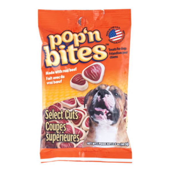 Wholesale Pop'n Bites Beef Dog Treats DollarDays