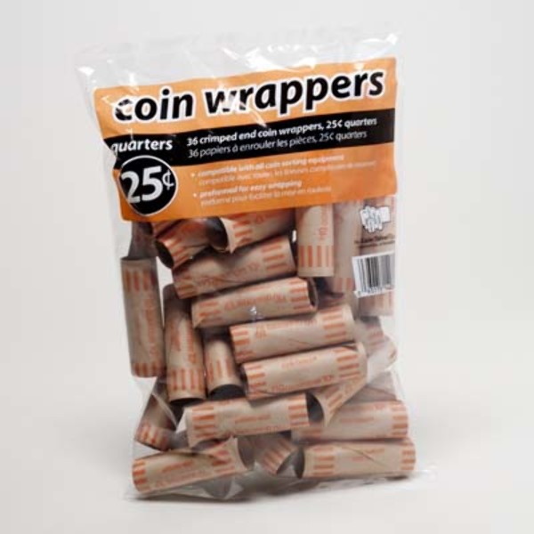 Wholesale Coin Wrappers - Quarter 36 Count(50x.03)