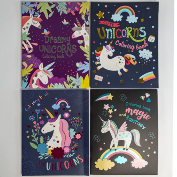 Wholesale Unicorn Coloring Books - Assorted, 48 Count - DollarDays