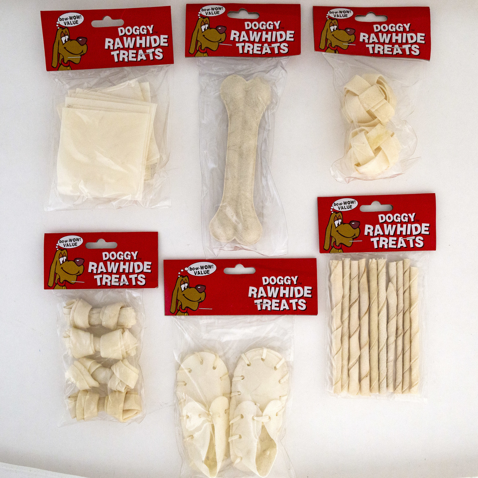 Wholesale Small Dog Rawhide Treats 6 Assorted DollarDays