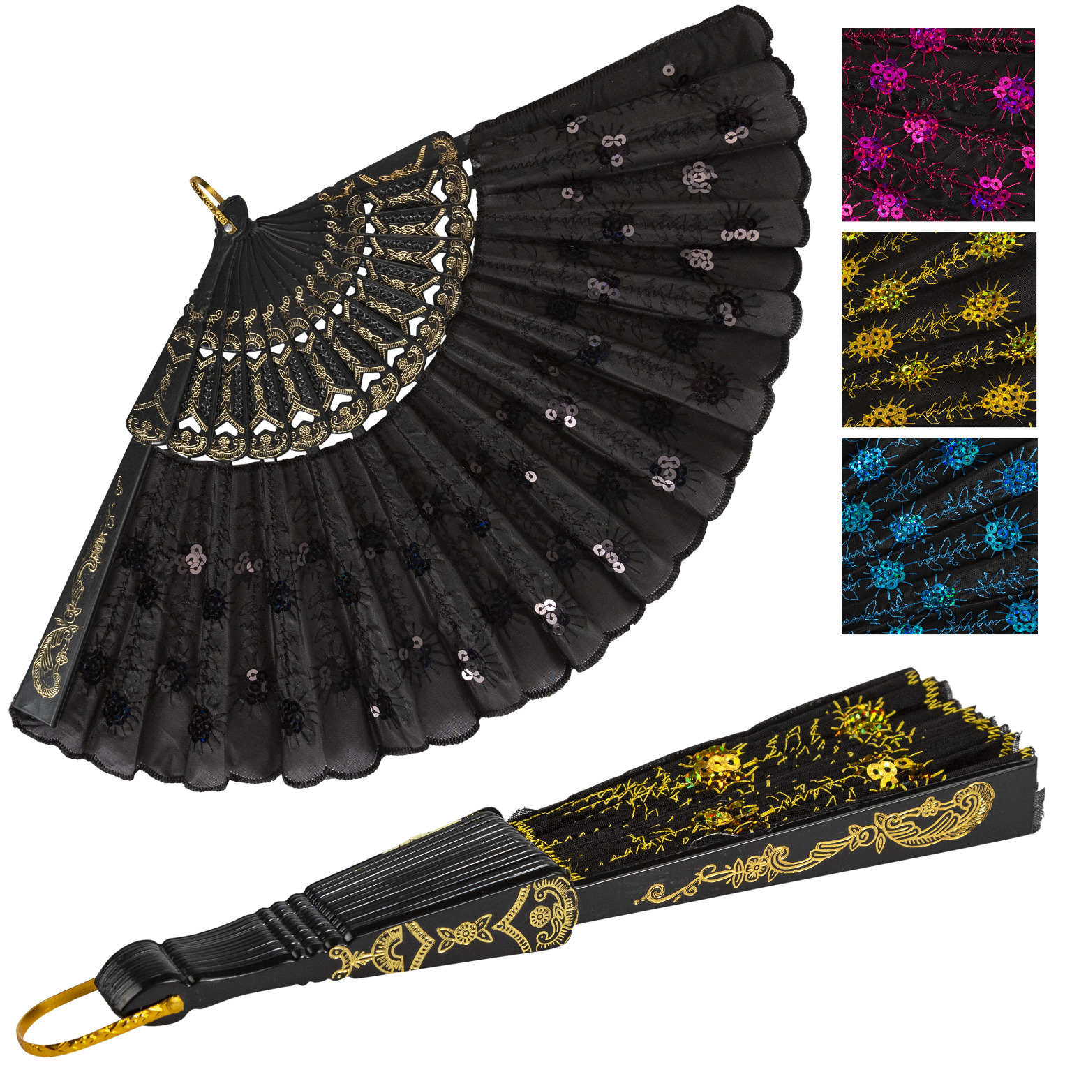 Wholesale Folding Hand Fan Assorted Colors DollarDays