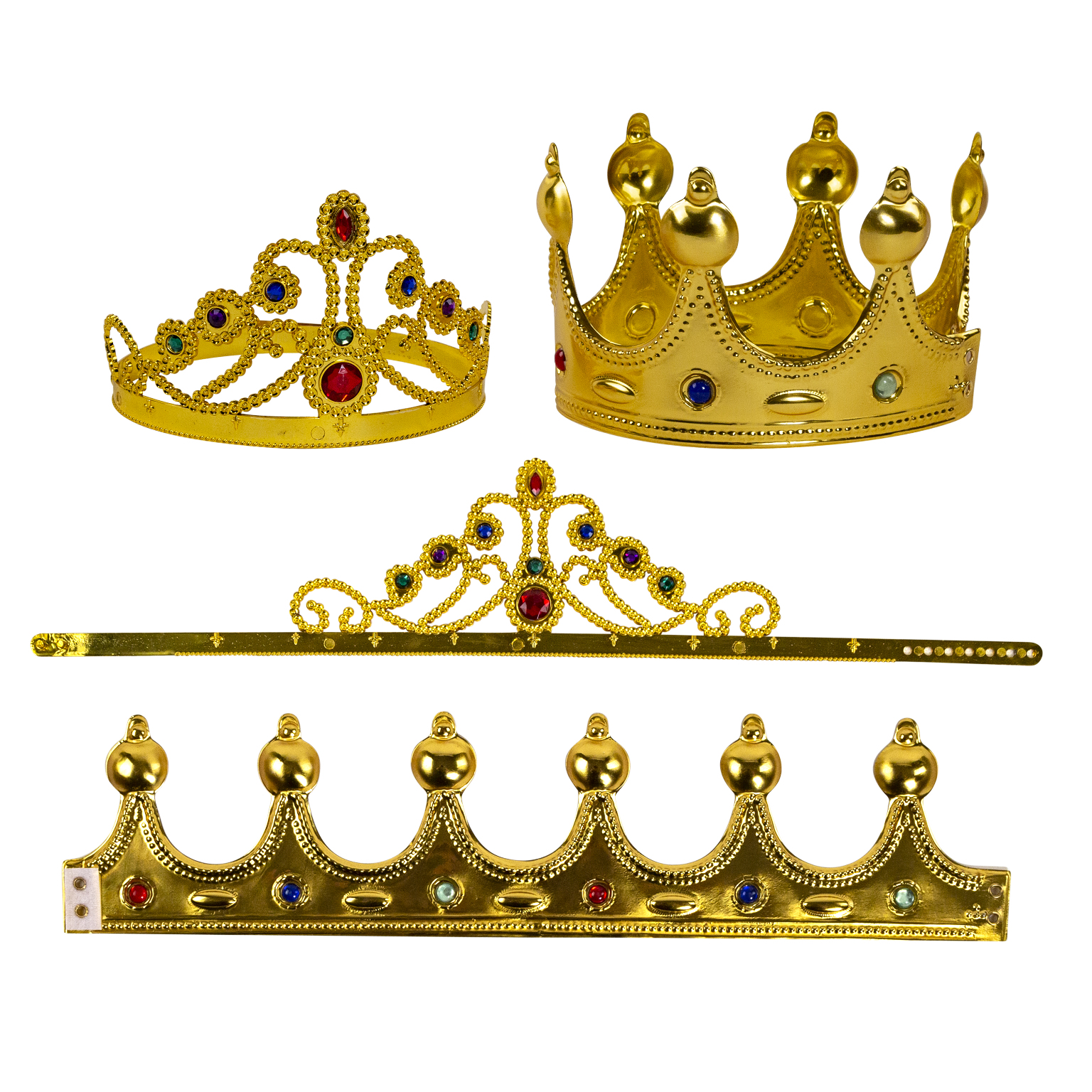 Wholesale Crown Tiara with Gems Assorted DollarDays