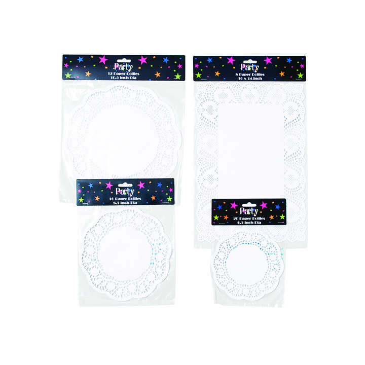 Wholesale Paper Doilies Round Rectangles White DollarDays