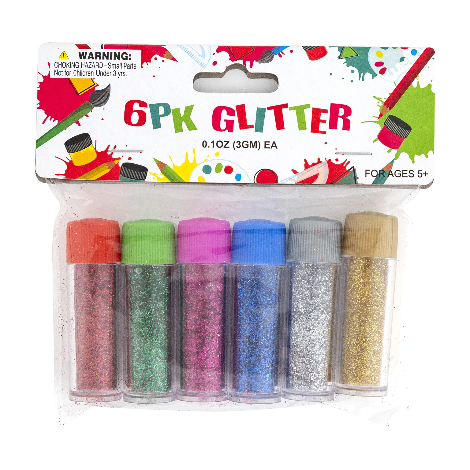 glitter water tubes