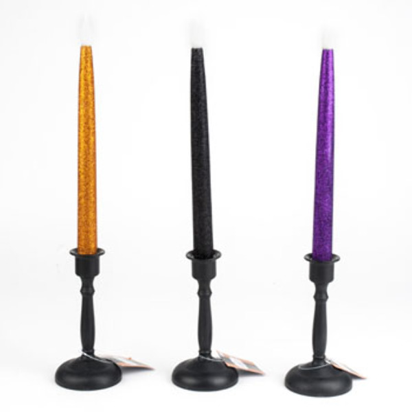 Wholesale 16" Glitter Taper Candle DollarDays