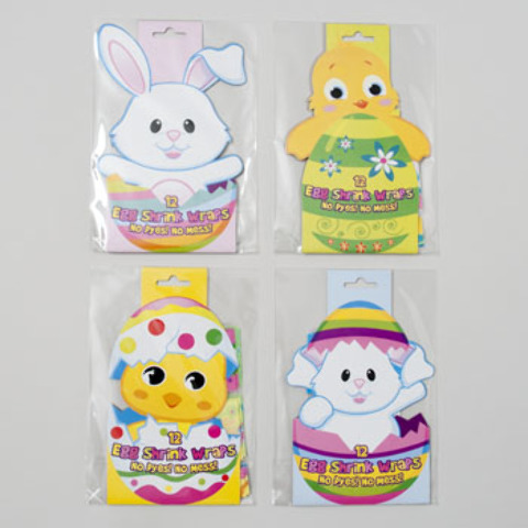 Wholesale Easter Egg Shrink Wrap Decoration(48xalt=