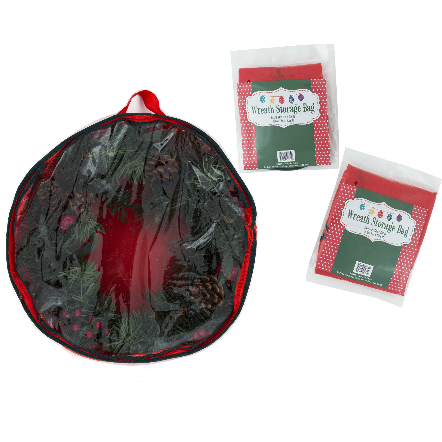 Wholesale Christmas Wreath Storage Bags Assorted Sizes