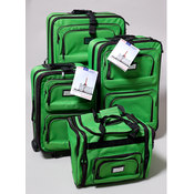 Expandable Luggage - Lime Green
