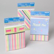 Striped Note Cards