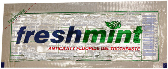 Wholesale Freshmint Clear Gel Toothpaste Packet .28 Oz(500xalt=
