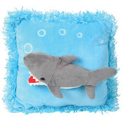 13" Pillow With Raised Shark