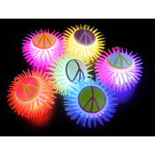 5" Peace Sign Puffer Yoyo W / Light