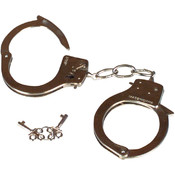 10.5" STEEL HANDCUFFS W/KEYS