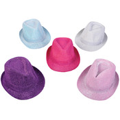 Glitter Fedoras Hats