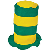 Green And Gold Stove Pipe Hat