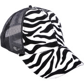 Zebra Print Trucker Cap