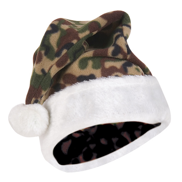 camo santa hat