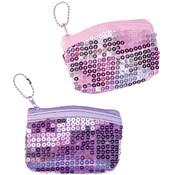 4" X 3"Pink Sequin Coin Purse