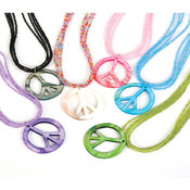 18" Peace Sign Necklace