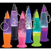4.15" Glitter Lamp Key Chain
