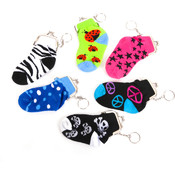 5" Sock Coin Purse Keychain