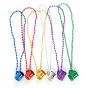 33" Metallic Beer Mug Beads