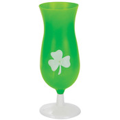 St Patrick's Day Hurricane Glass