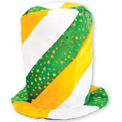 Irish Tri Color Swirl Stove Pipe Hat