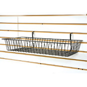24" X 12" X 4"Deep Black Wire Basket