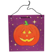7.75"Jack O'Lantern Drawstring Bag