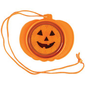 5" Pumpkin Reflector Necklace