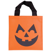 7" Fabric Jack-O Lantern Tote Bag