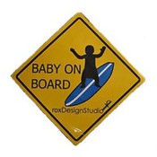 Baby on Board (surf) Magnet