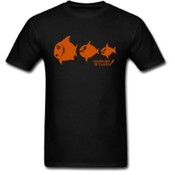 Men's Eat or be eaten - Glow in the dark T-Shirt