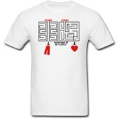 Men's Maze into My Pants / Heart T-Shirt