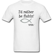 Men's I'd Rather Be Fishin T-Shirt