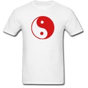Men's Ying Yang red T-Shirt