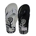 Men's Flip Flops - Tattoo, Black