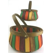 Large Multi Color Basket Set