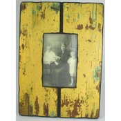 Yellow Barn Wood Vintage Look Photo Frame