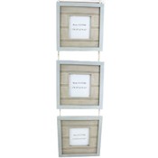Large Pinstripe Trio Photo Frame
