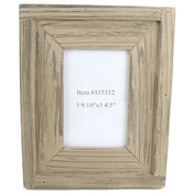 Rustic Trimmed Wood Photo Frame