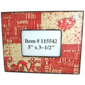 Red Love Is Kind Photo Frame