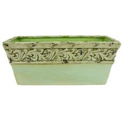 Sage Green Rectangle Accent Planter
